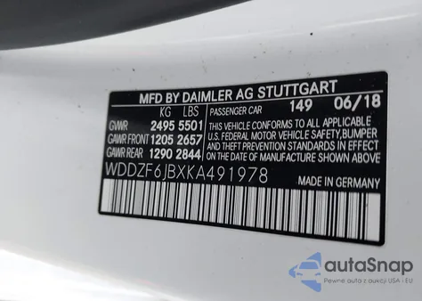 2019 Mercedes-Benz E 450 4Matic from USA, damaged, VIN WDDZF6JBXKA491978